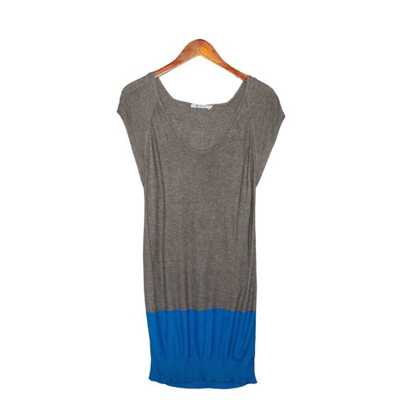T Alexander Wang Women's Scoop Neck Sweater Dress Gray Blue Knit Small - Picture 6 of 7